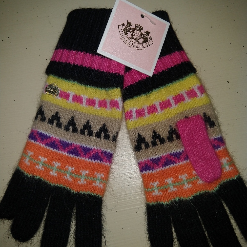 NWT Juicy Couture Angora Gloves